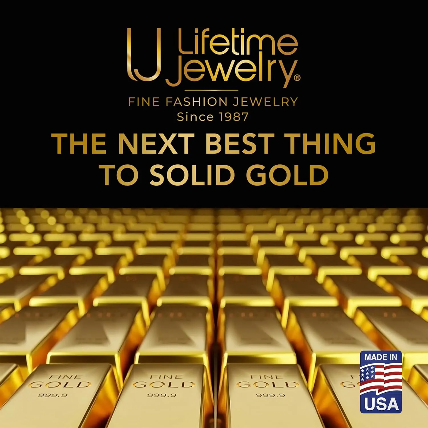 LIFETIME JEWELRY Radiant Diamond Cut Figaro Chain Necklaces 24k Real Gold Plated (6mm, 7mm, 9.5mm)