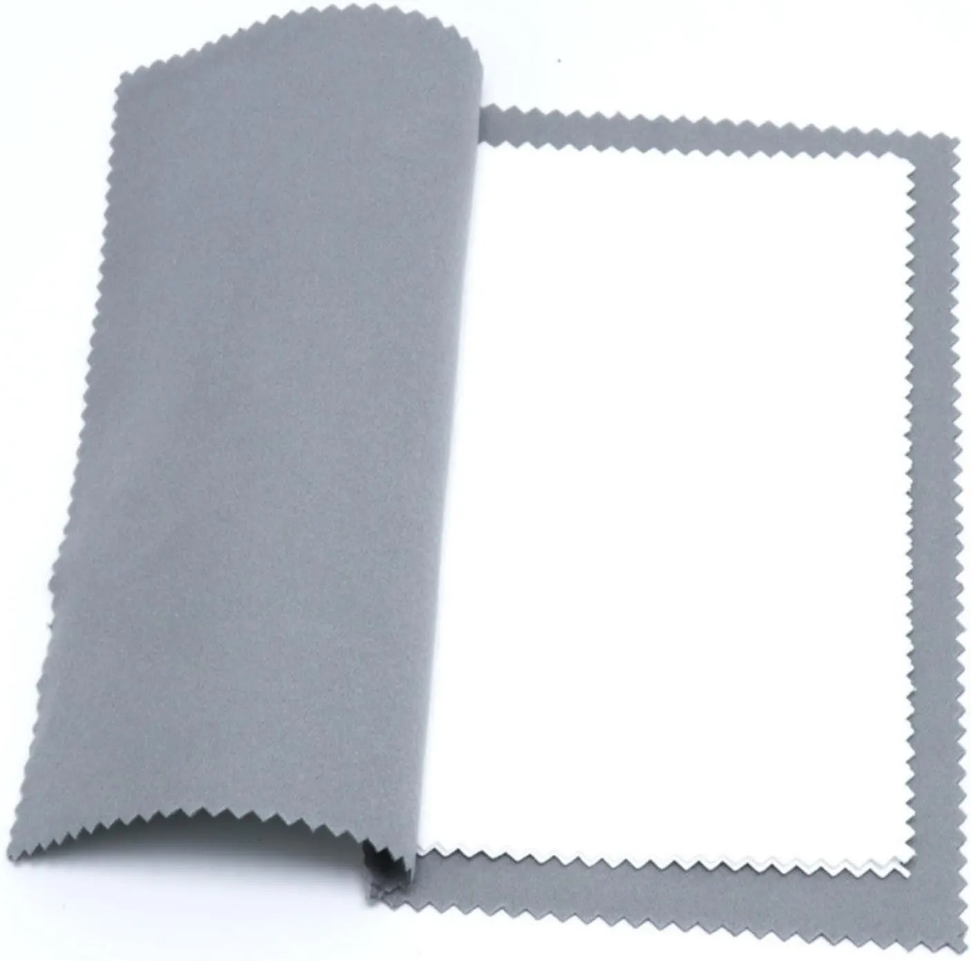 Linvrppy Pack of 5 Jewelry Polishing Cleaning Cloth 4'' x 8' for Sterling Silver Jewelry Gold, Diamond, Platinum, Precious Stones, Coins (Gray)
