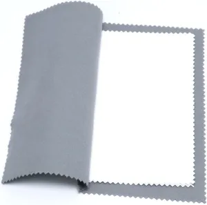 Linvrppy Pack of 5 Jewelry Polishing Cleaning Cloth 4'' x 8' for Sterling Silver Jewelry Gold, Diamond, Platinum, Precious Stones, Coins (Gray)