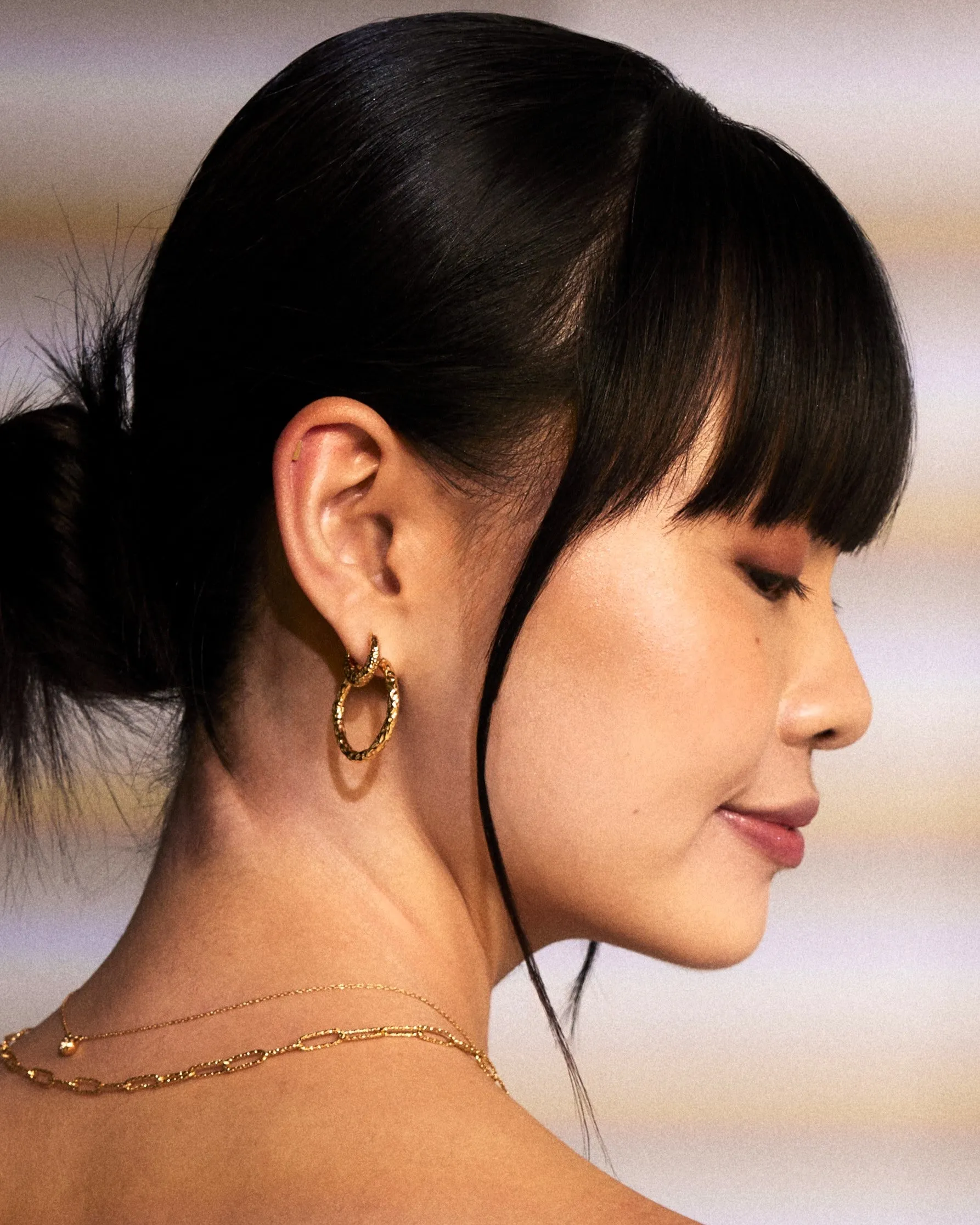 Maeve Textured Hoops