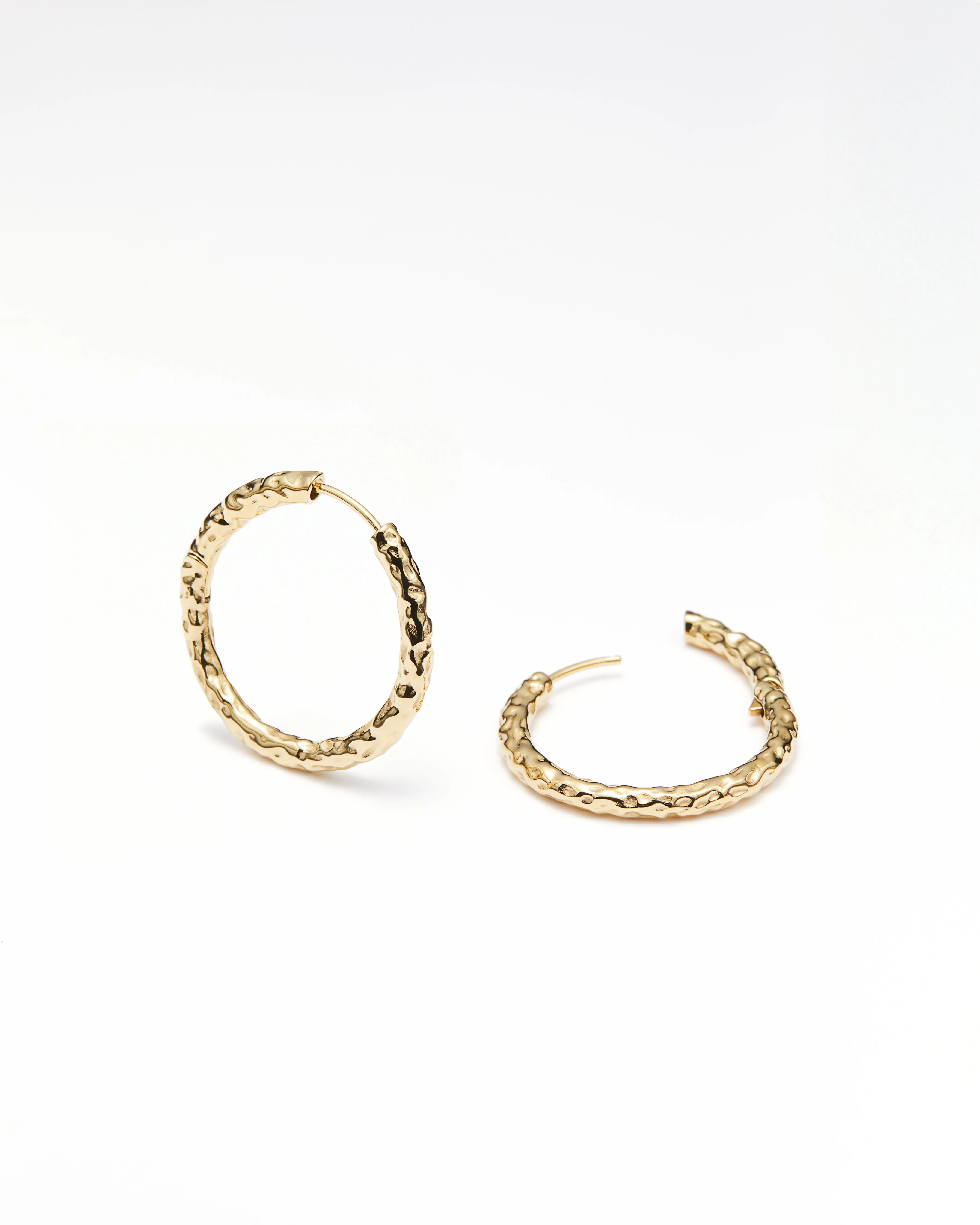 Maeve Textured Hoops