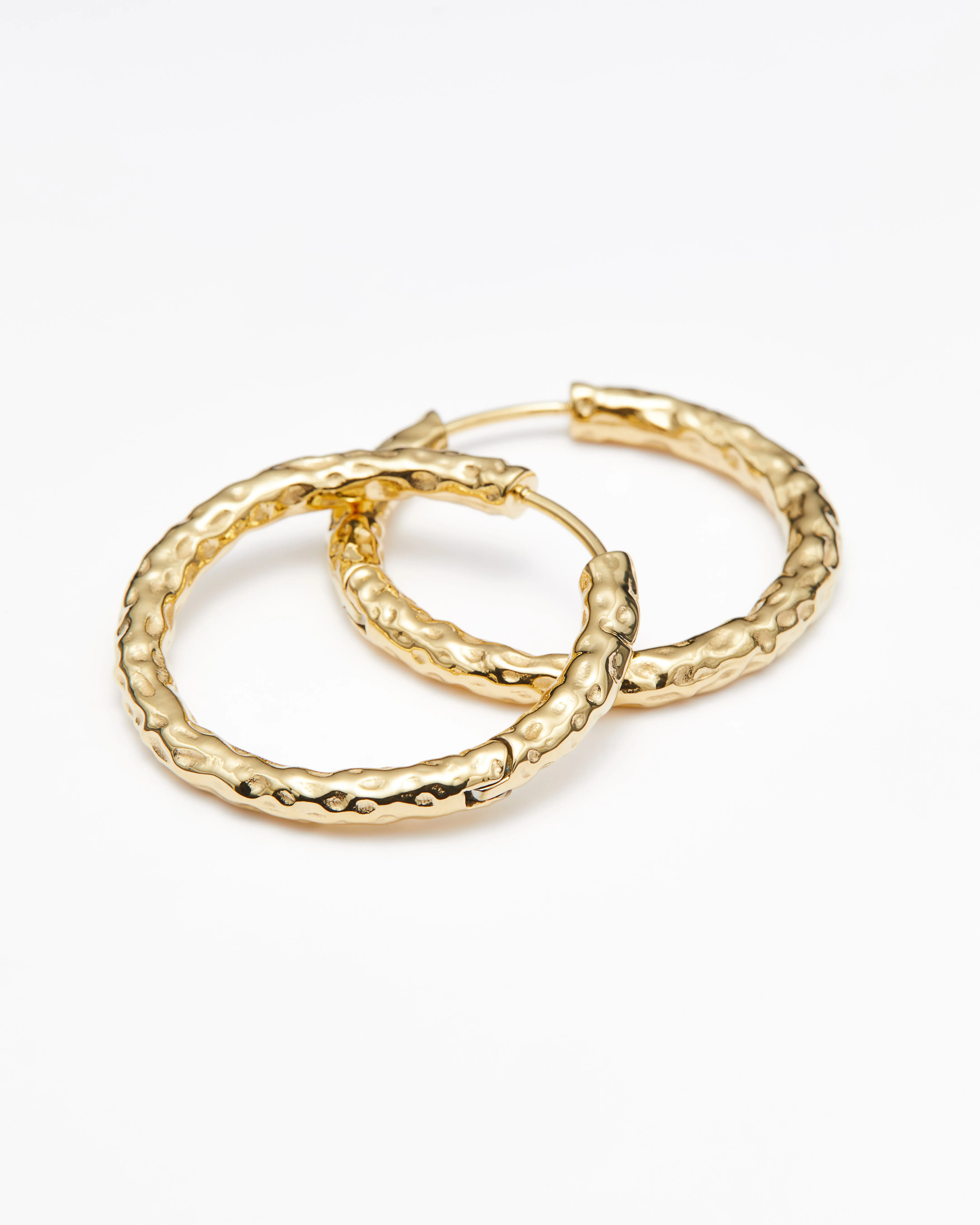 Maeve Textured Hoops