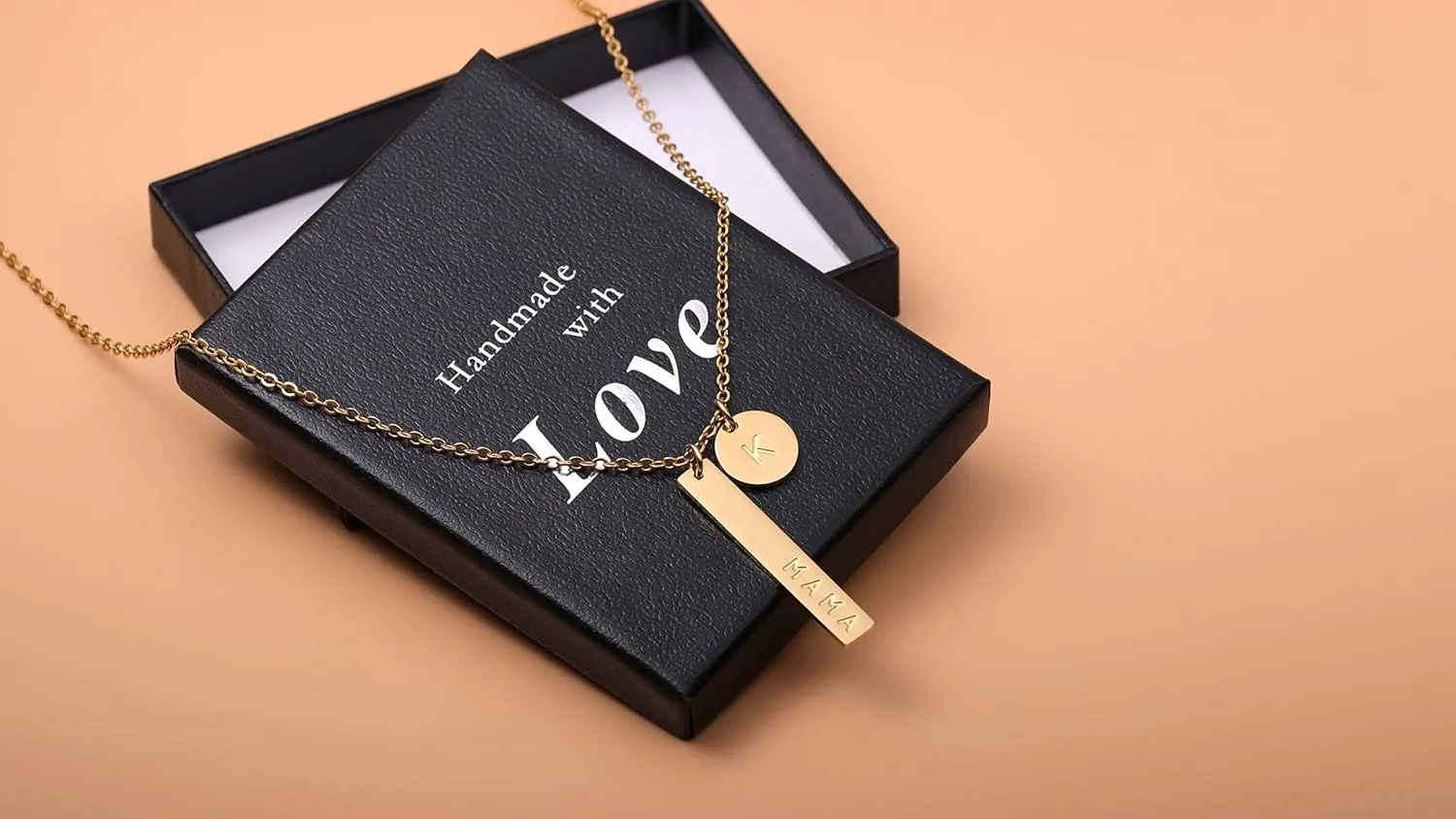 MAMA Necklace,Initial Necklace,mama necklaces for women,18K Gold Plated Mama Necklace,Mothers Day Gifts