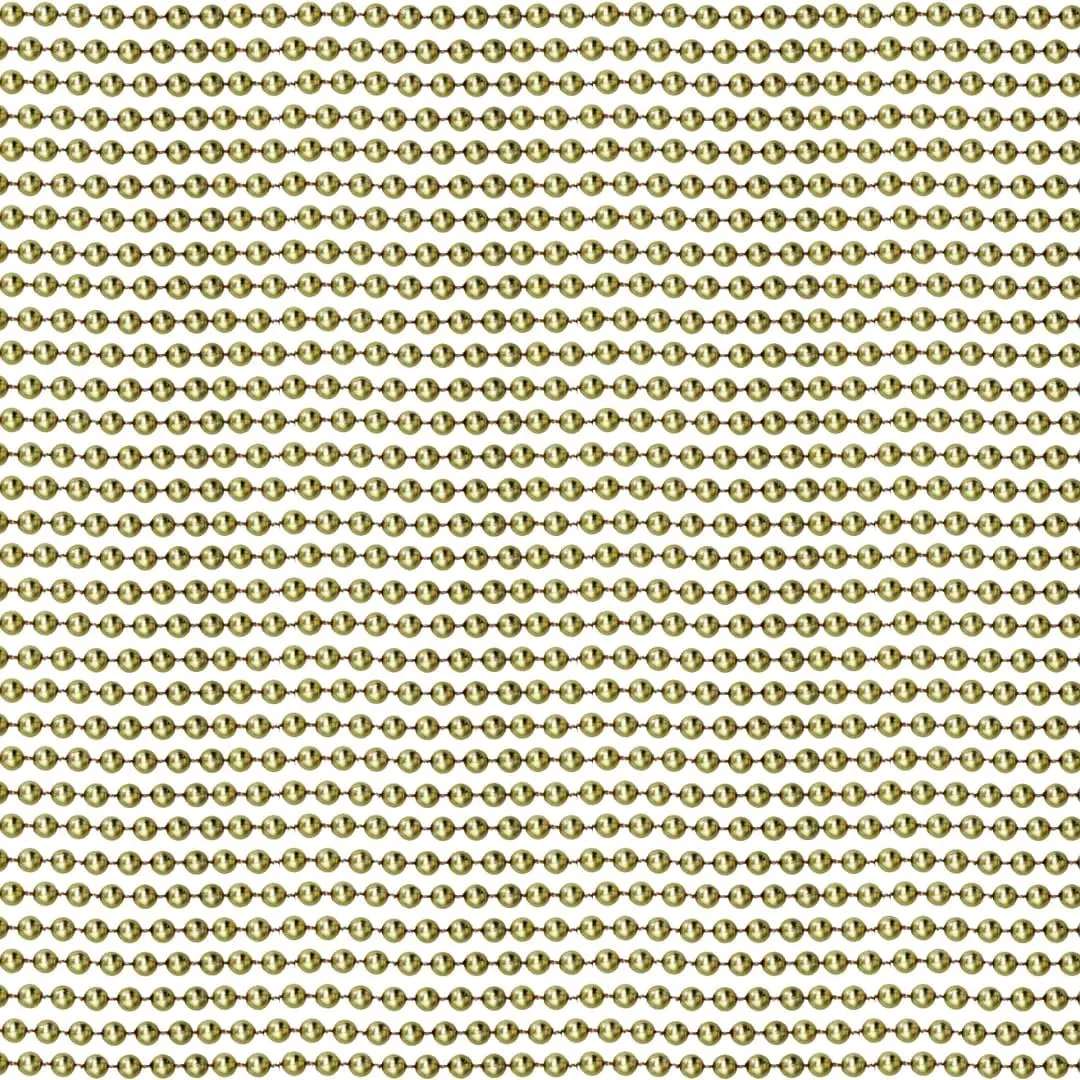 Mardi Gras Spot 33 inch 07mm Round Metallic Gold Mardi Gras Beads - 6 Dozen (72 necklaces)