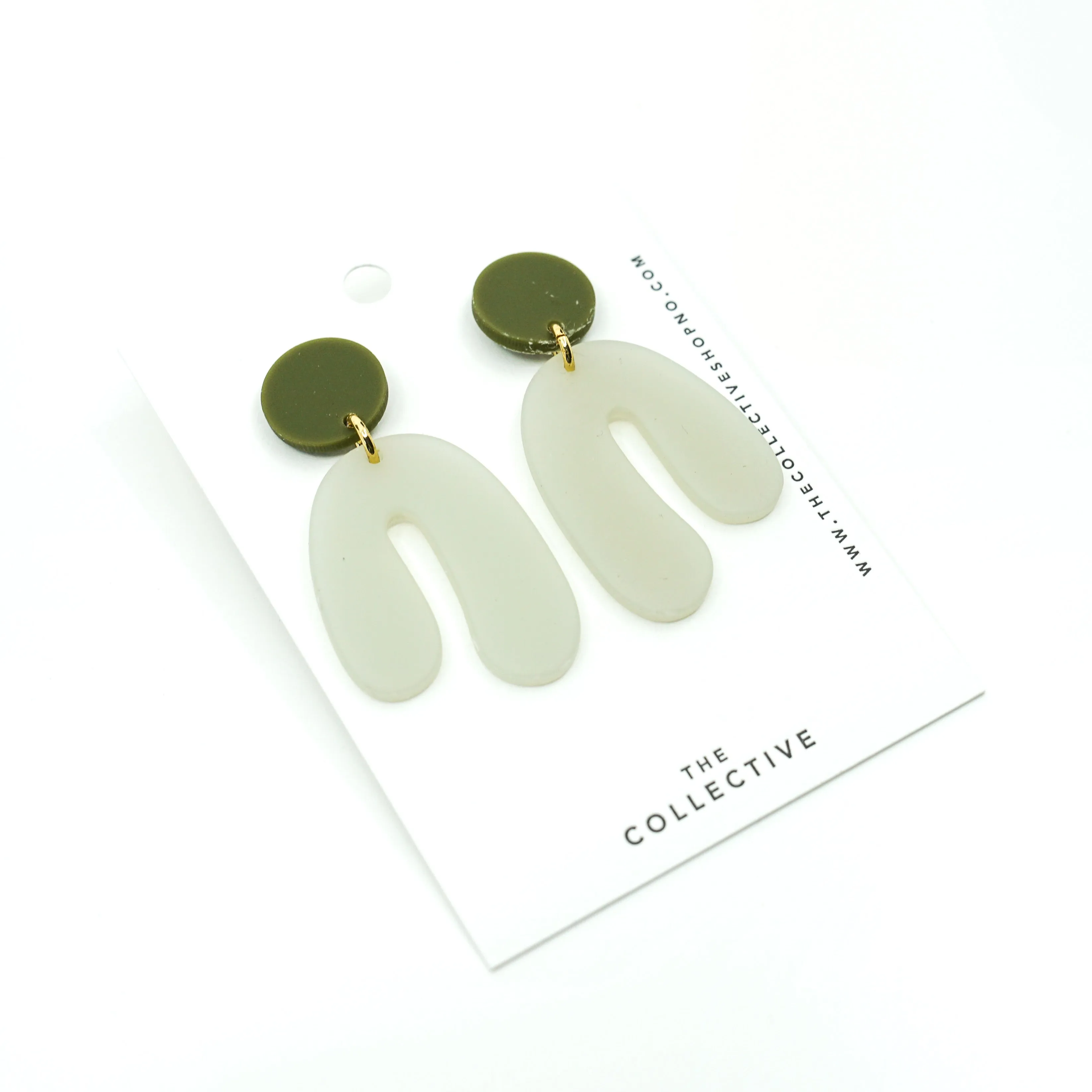 Marley Organic Shapes Resin Earrings