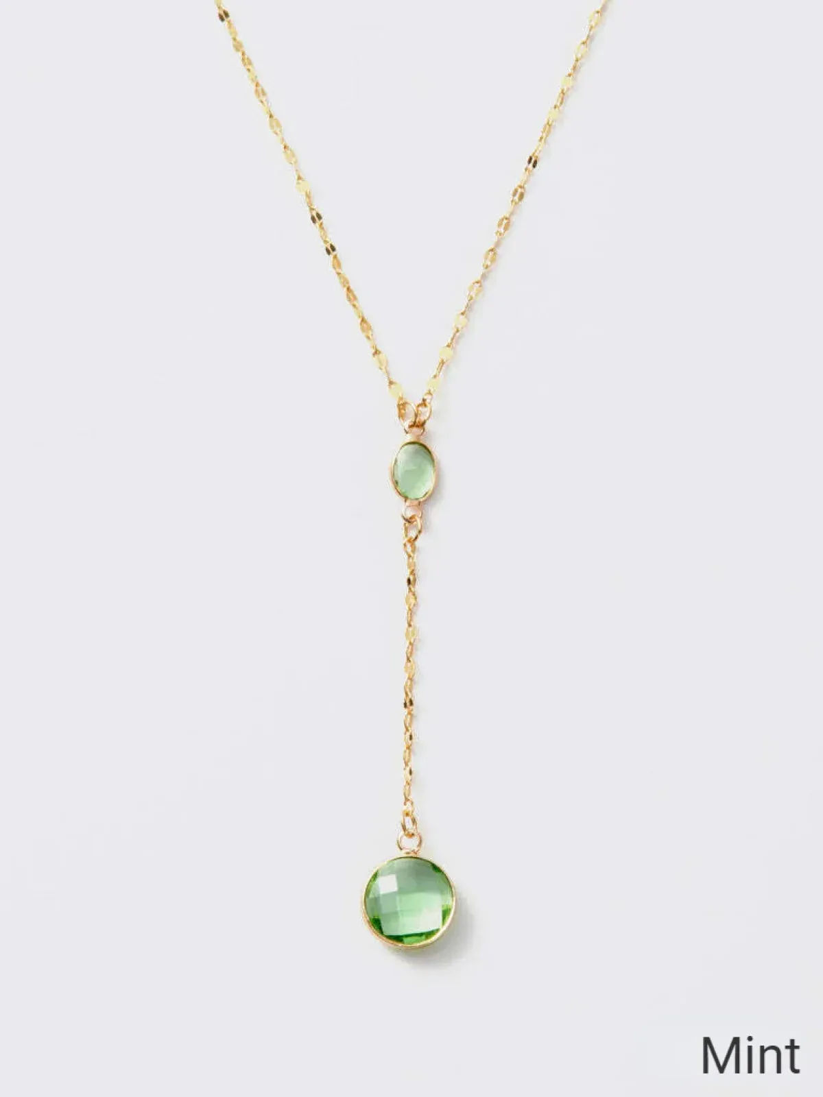 Melania Clara Crystal Y Necklace