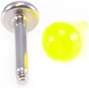 Micro Labret Jewelry with Colorful Spike 18g 1/4" Labret Monroe Piercing