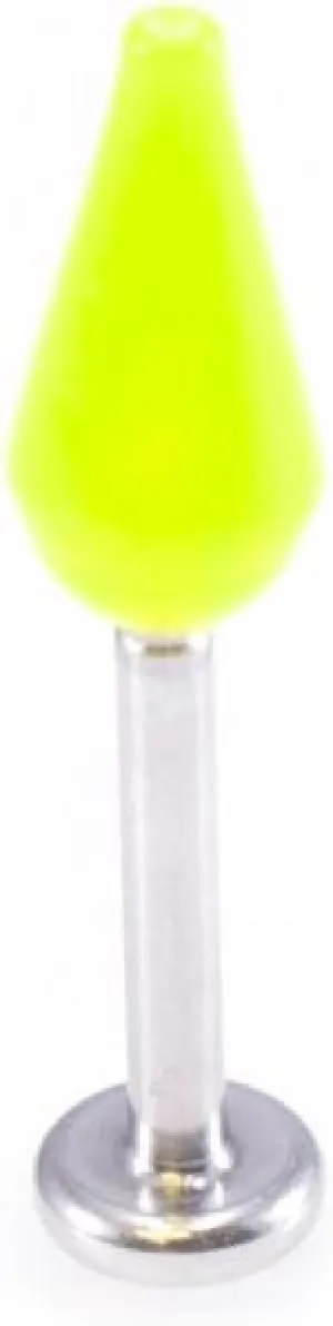 Micro Labret Jewelry with Colorful Spike 18g 1/4" Labret Monroe Piercing