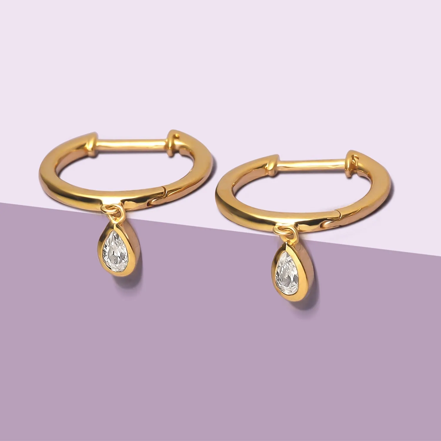 Mini-Dewdrop Encompassing Drop Hoops