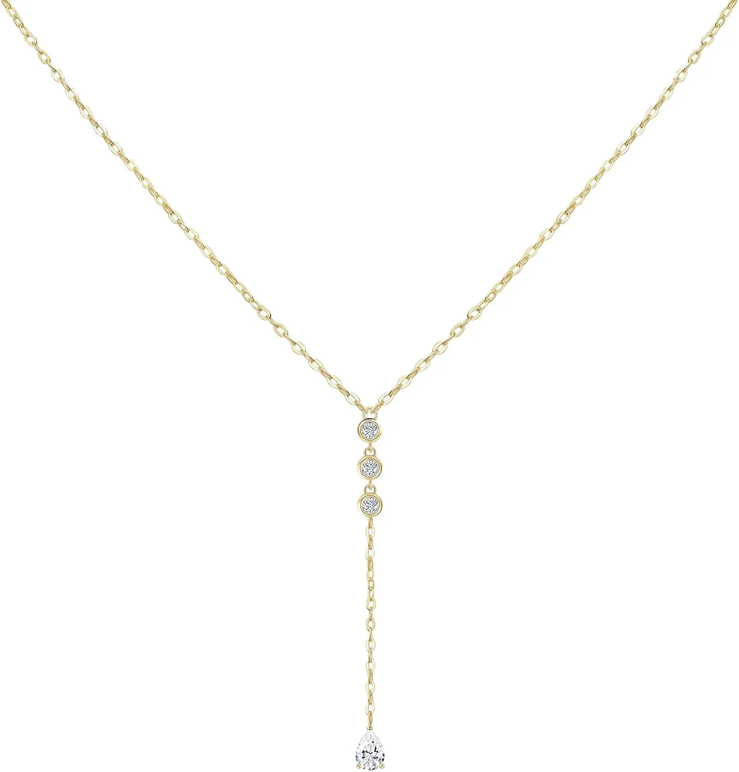 Moissanite Pendant Necklace for Women D Color VVS1 Clarity S925 Sterling Silver Plated 18K White Gold Valentine's Day Jewelry Gift for Her