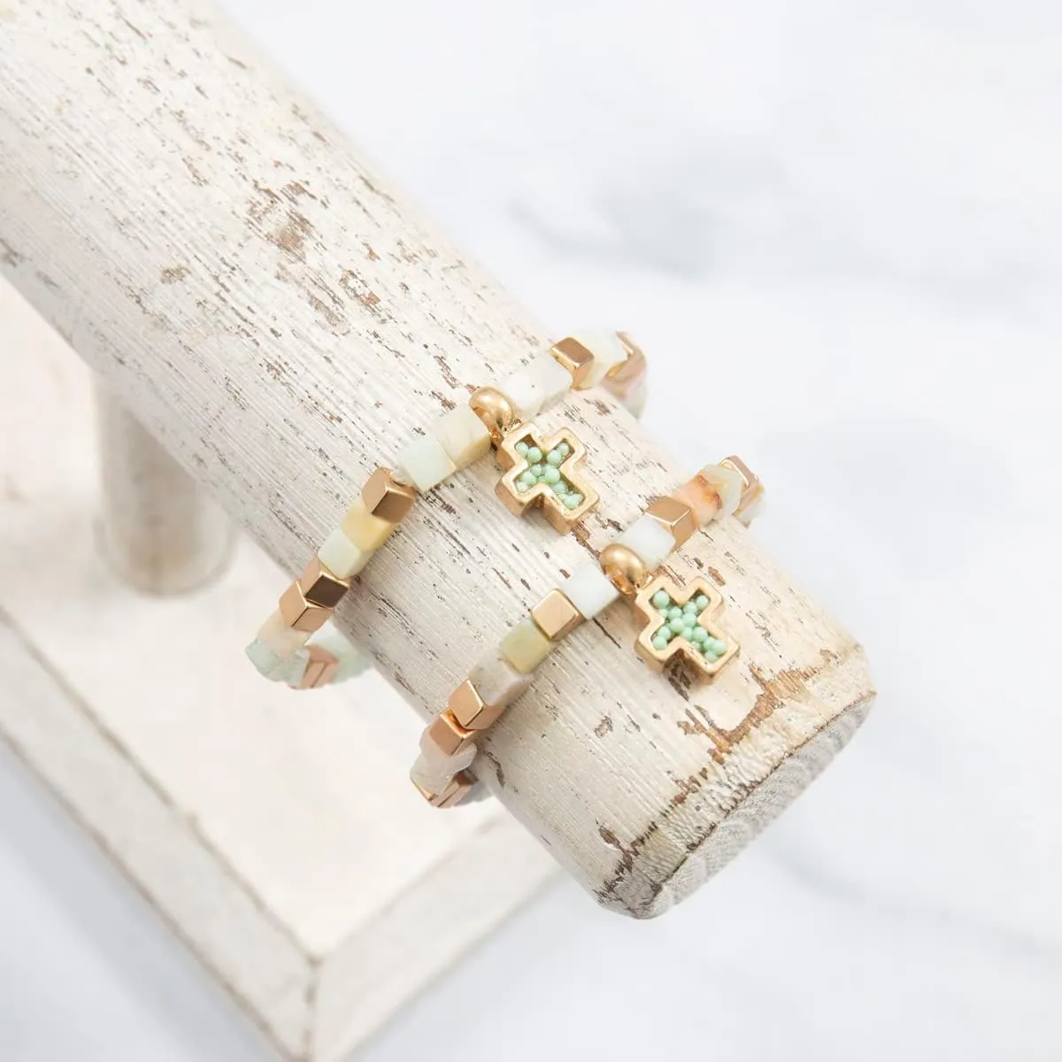 Mommy and Me Bracelets - Matching Bracelet Set for Mother Daughter Gift for Women Friendship Family Jewelry Cute Charm Smile, Heart, Cross