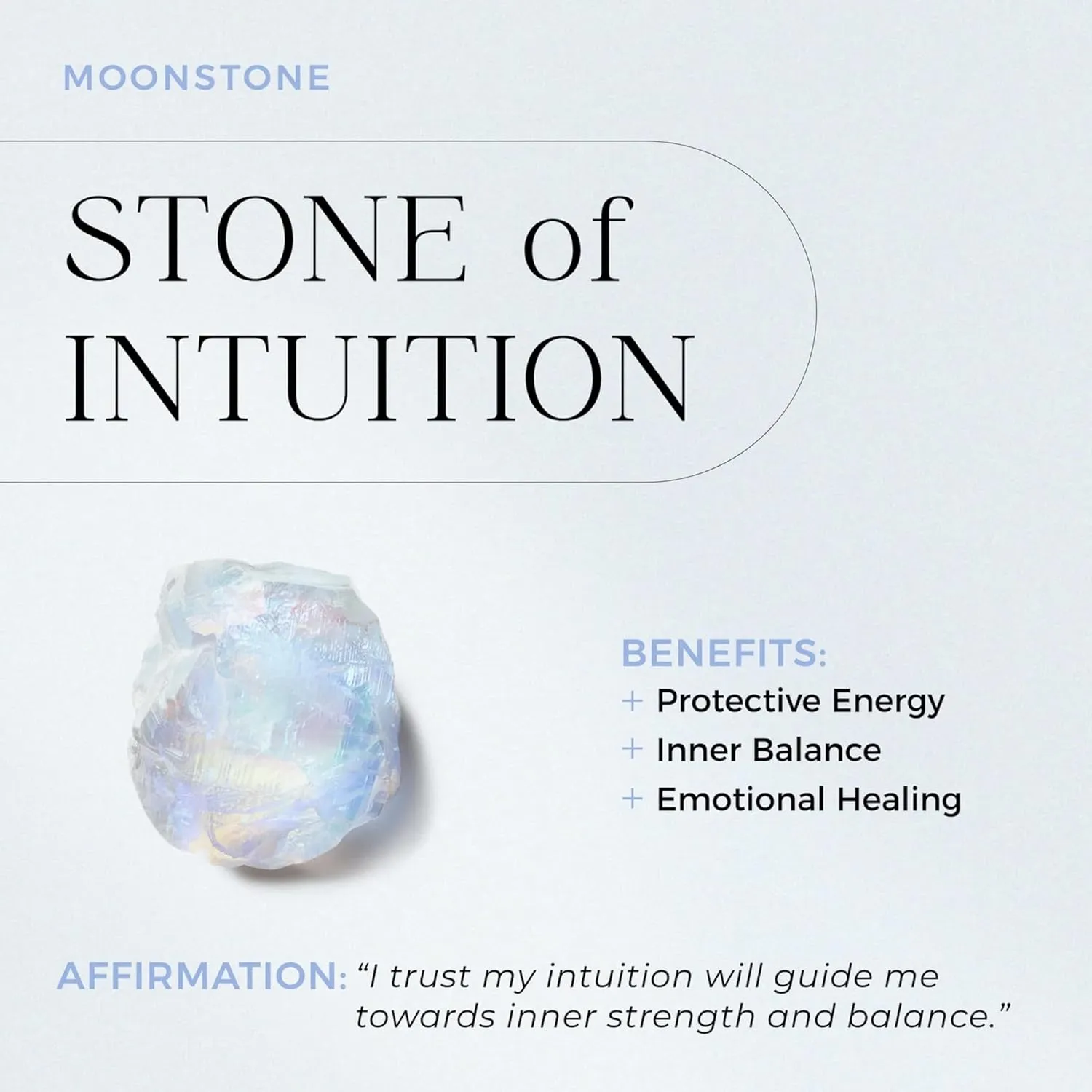 Moon Magic - Authentic Rainbow Moonstone Floating Gemstone Ring with Stretchy Invisible Band/ 925 Sterling Silver - 18K Rose and Yellow Gold Natural June Birthstone Rings for Women/Genuine Jewelry