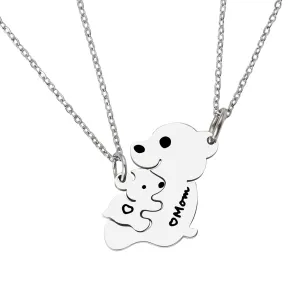 Mother Daughter Necklace Set - Matching Mom & Daughter Necklaces for Mothers Day, Birthday, Wedding & Appreciation Gifts