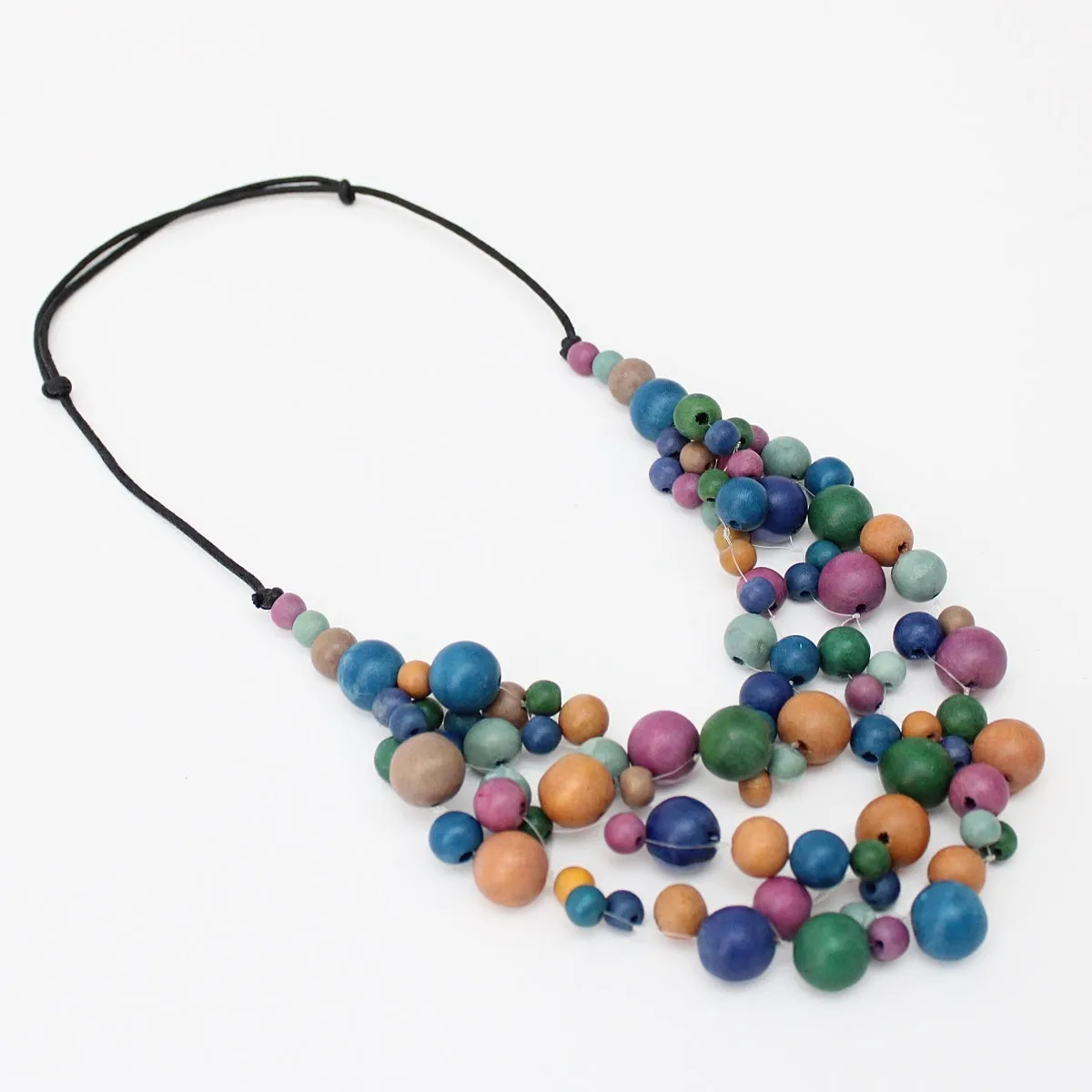 Multi Color Remi Cluster Necklace