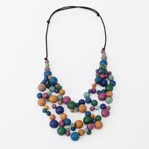 Multi Color Remi Cluster Necklace