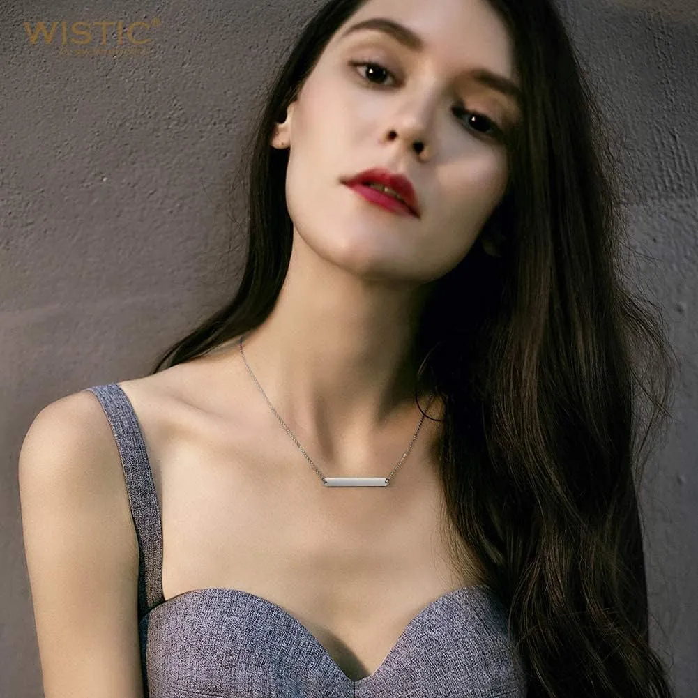 Multi Gold Bar Necklace for Women Vertical/Horizontal Bar Pendant Necklaces with Adjustable Chain Necklace Adult Jewelry