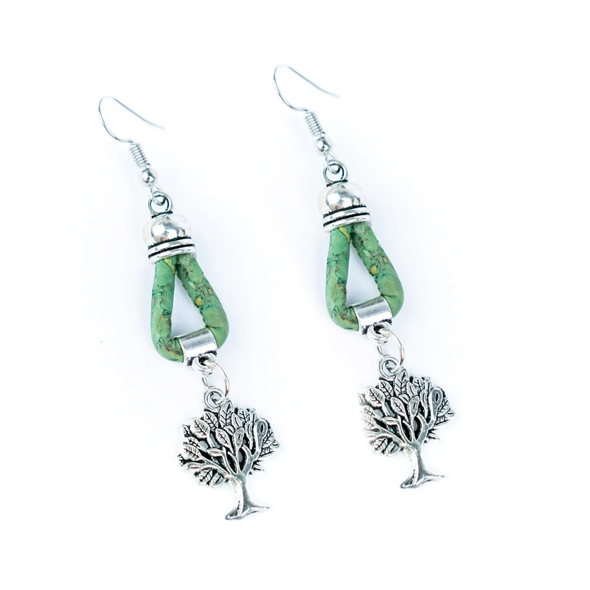 Natural Handmade Cork tree Earrings for Women-ER-157-MIX-5