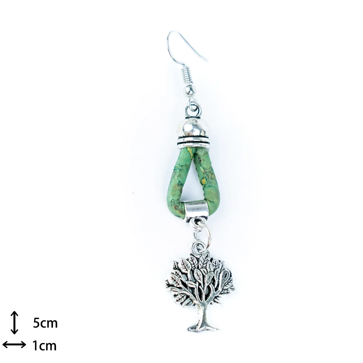 Natural Handmade Cork tree Earrings for Women-ER-157-MIX-5
