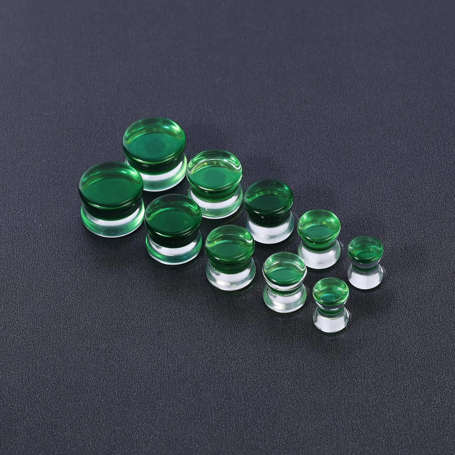 Natural Stone Ear Gauge Double Flare plugs Stretcher Lobe Earring Piercing Jewelry Plug Gauges, Sold as a Pair 6mm-14mm