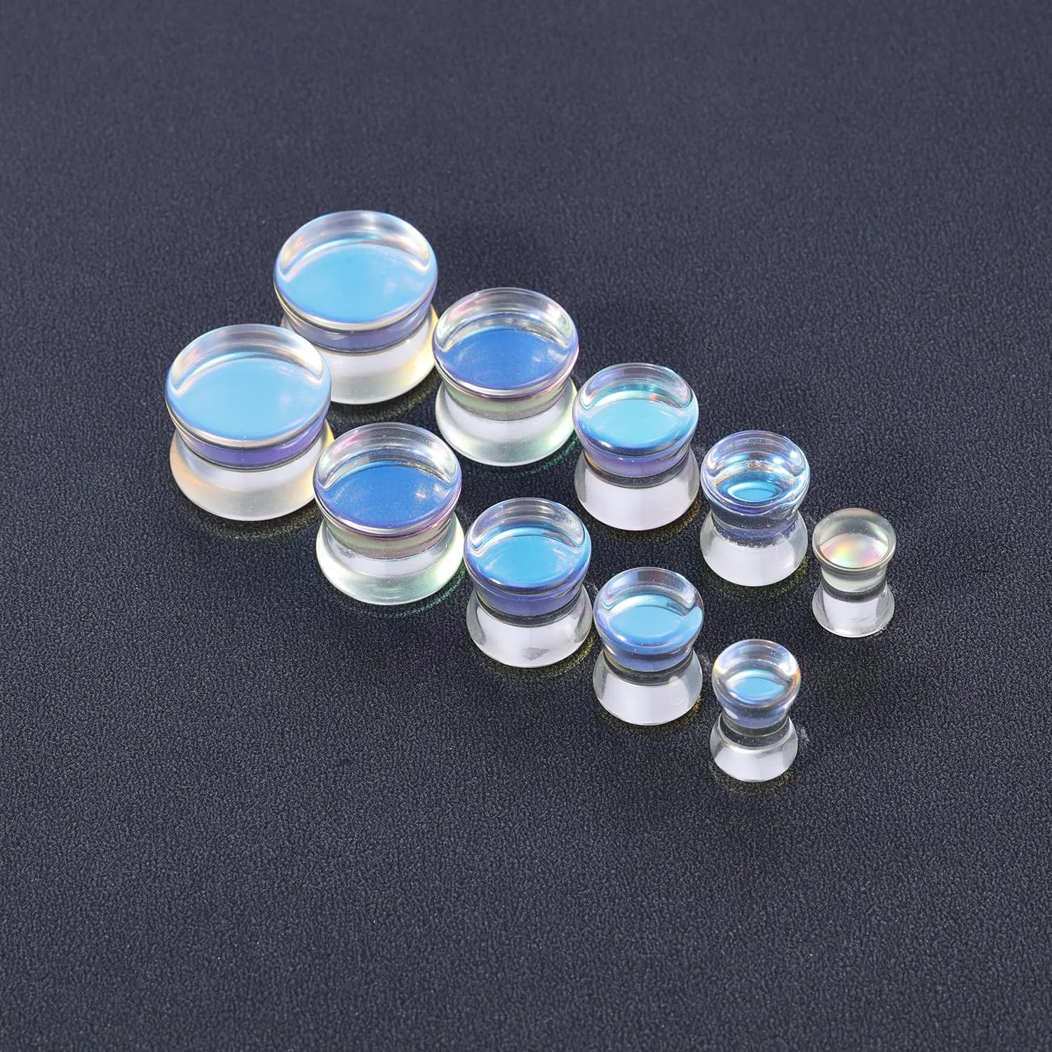 Natural Stone Ear Gauge Double Flare plugs Stretcher Lobe Earring Piercing Jewelry Plug Gauges, Sold as a Pair 6mm-14mm