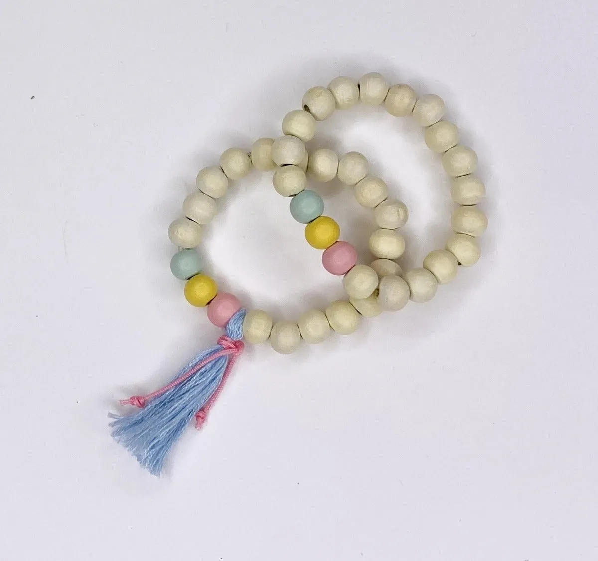 NECKLACE AND BRACELET SET WHITE