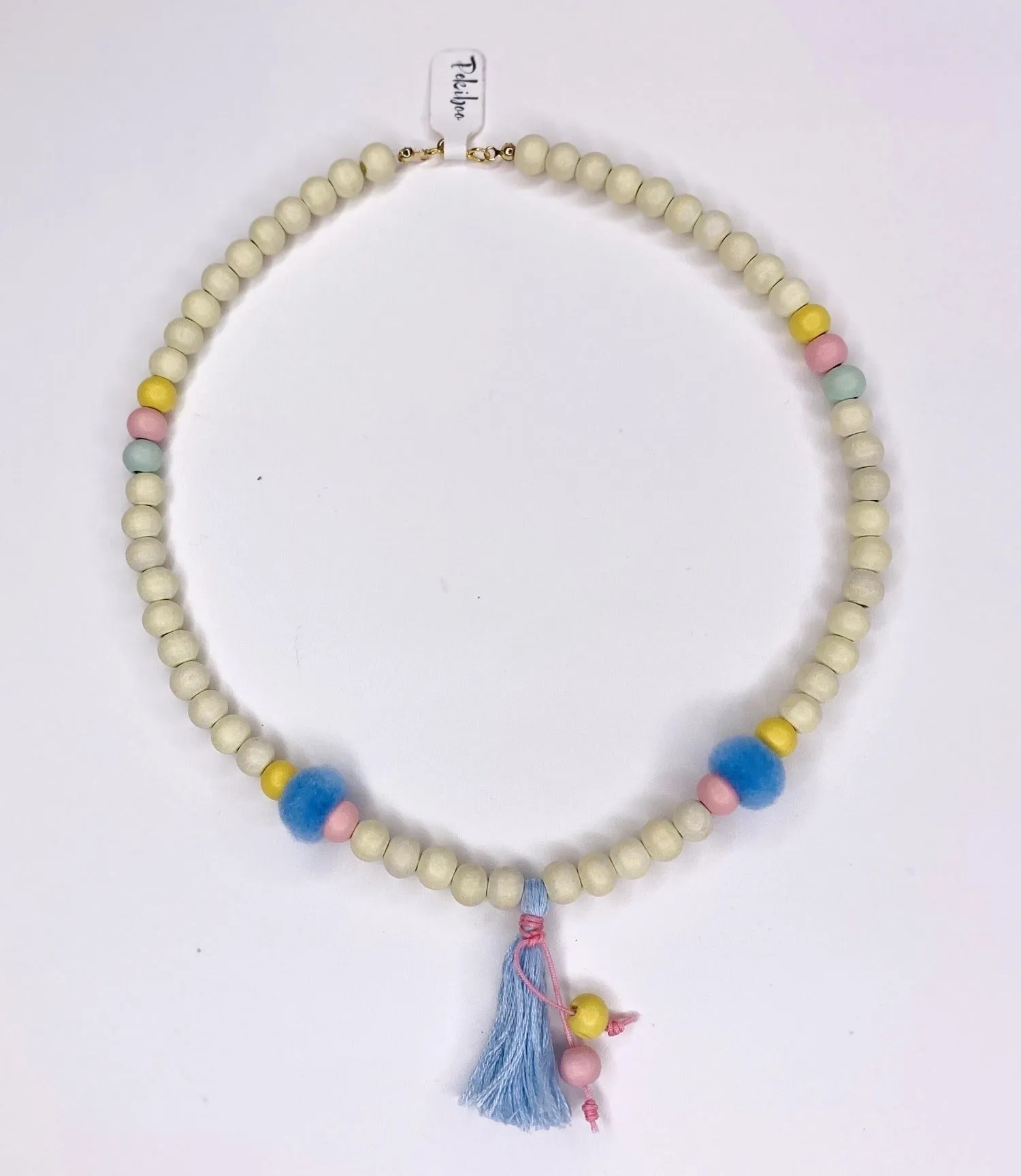 NECKLACE AND BRACELET SET WHITE