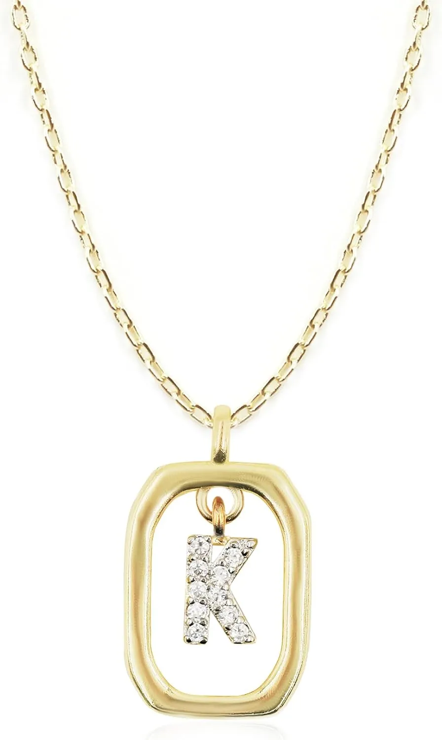 Necklace Gold Initial Necklace for Women, Women Gold Necklace Dainty, Letter Necklace Initial Charm Jewelry, Gold Initial Pendant