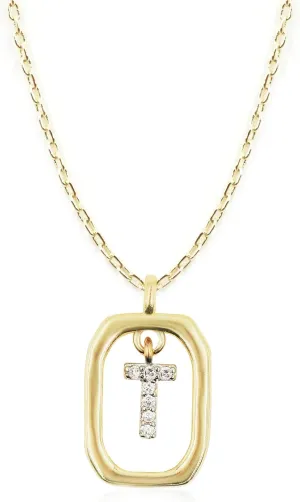 Necklace Gold Initial Necklace for Women, Women Gold Necklace Dainty, Letter Necklace Initial Charm Jewelry, Gold Initial Pendant