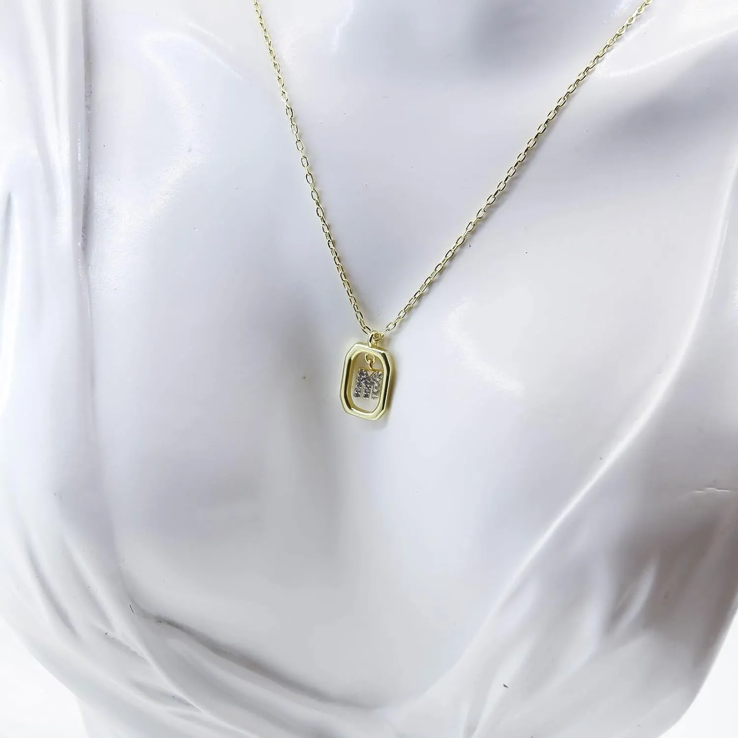 Necklace Gold Initial Necklace for Women, Women Gold Necklace Dainty, Letter Necklace Initial Charm Jewelry, Gold Initial Pendant