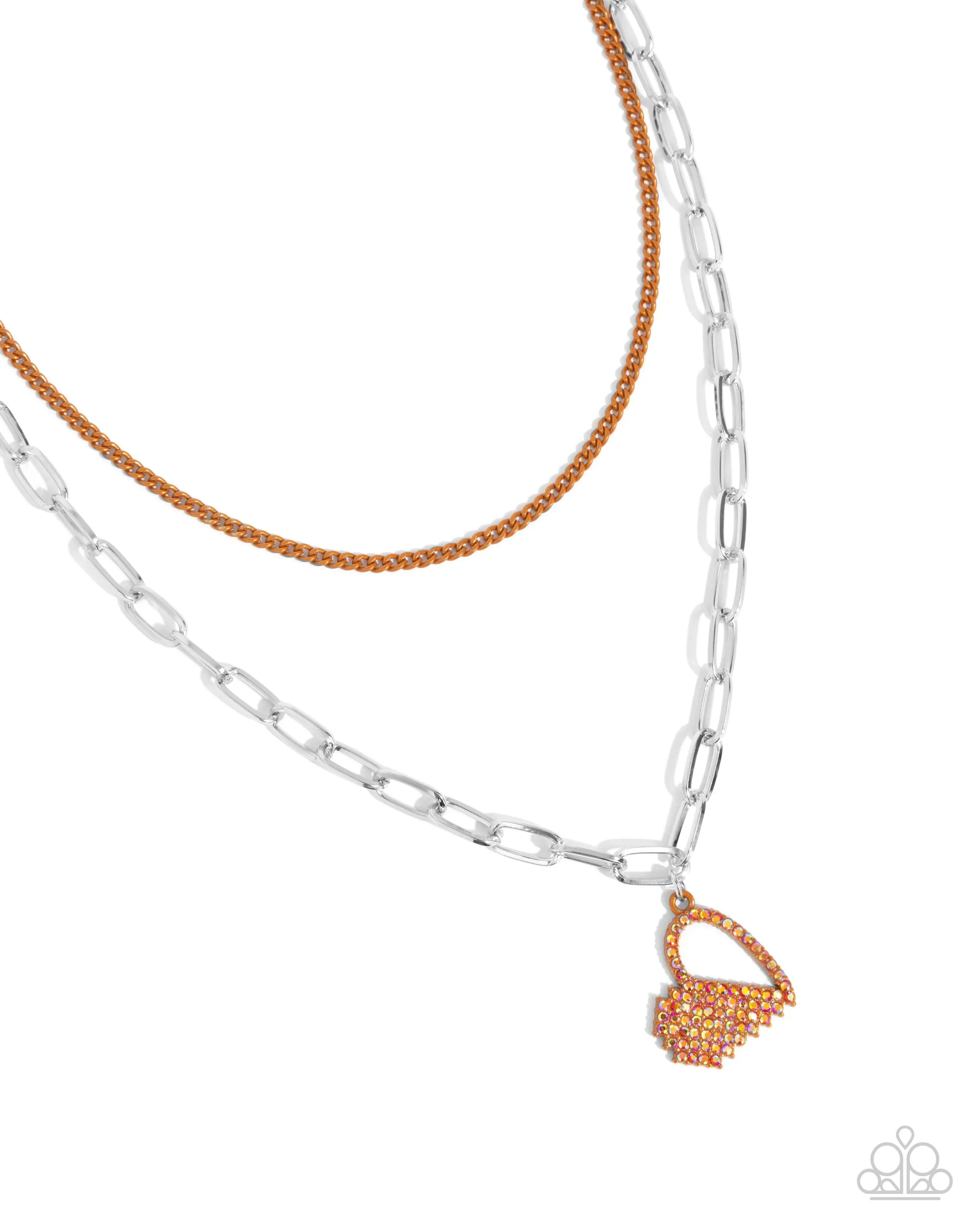 Necklaces Love Comes and Goes... - Orange VDAY
