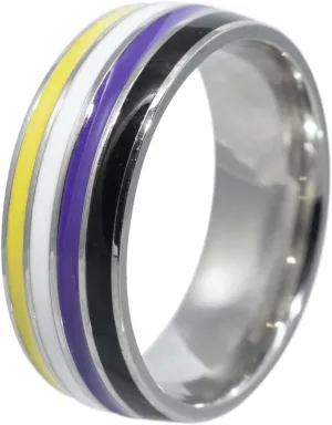 Non Binary Stainless Steel Comfort Fit Band Ring