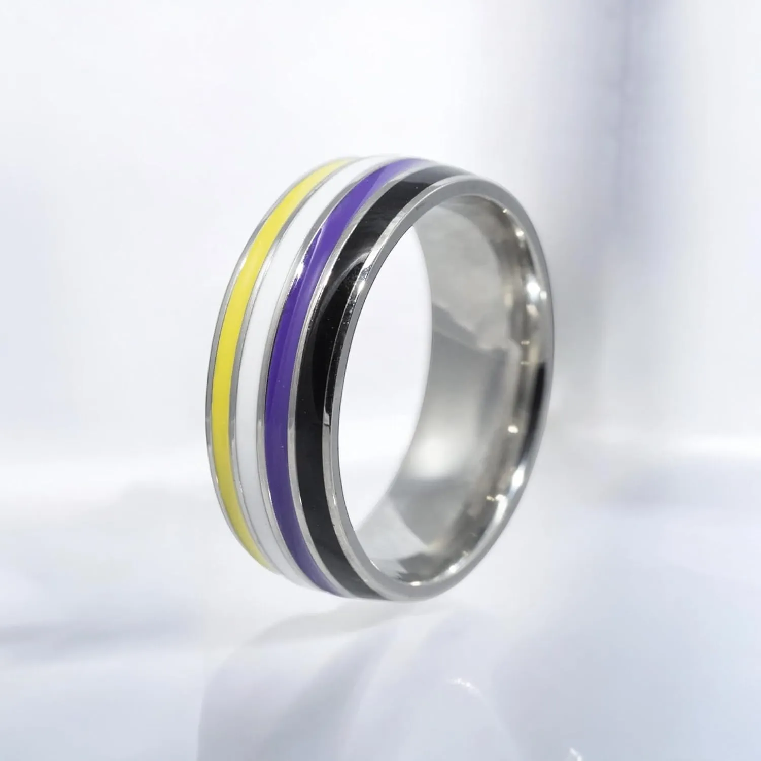 Non Binary Stainless Steel Comfort Fit Band Ring