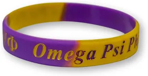 Omega Psi Phi Silicone Bracelet