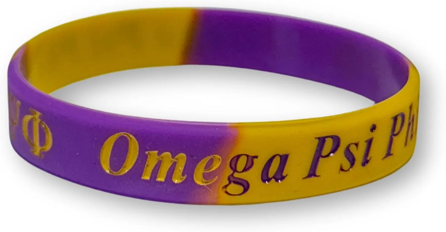 Omega Psi Phi Silicone Bracelet