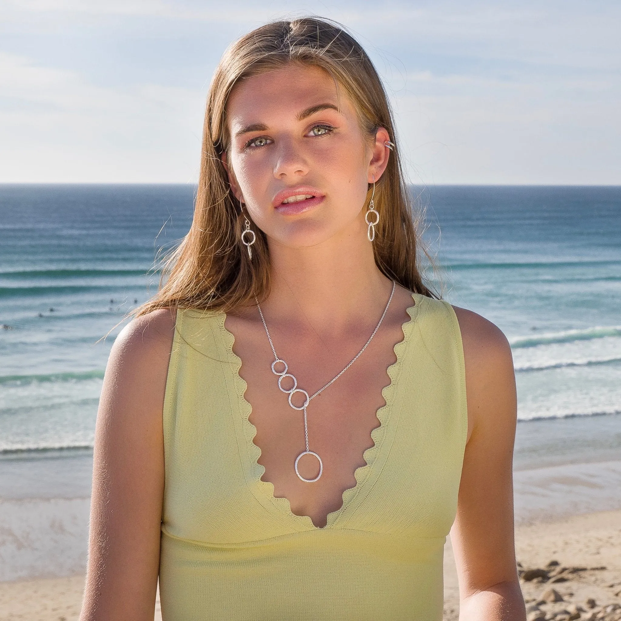 Organic loop earrings