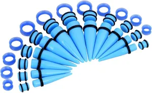 Oyaface 36 PCS Big Gauges Ear Stretching Kit 00G-20mm Acrylic Tapers Plugs Silicone Tunnels Piercing Set