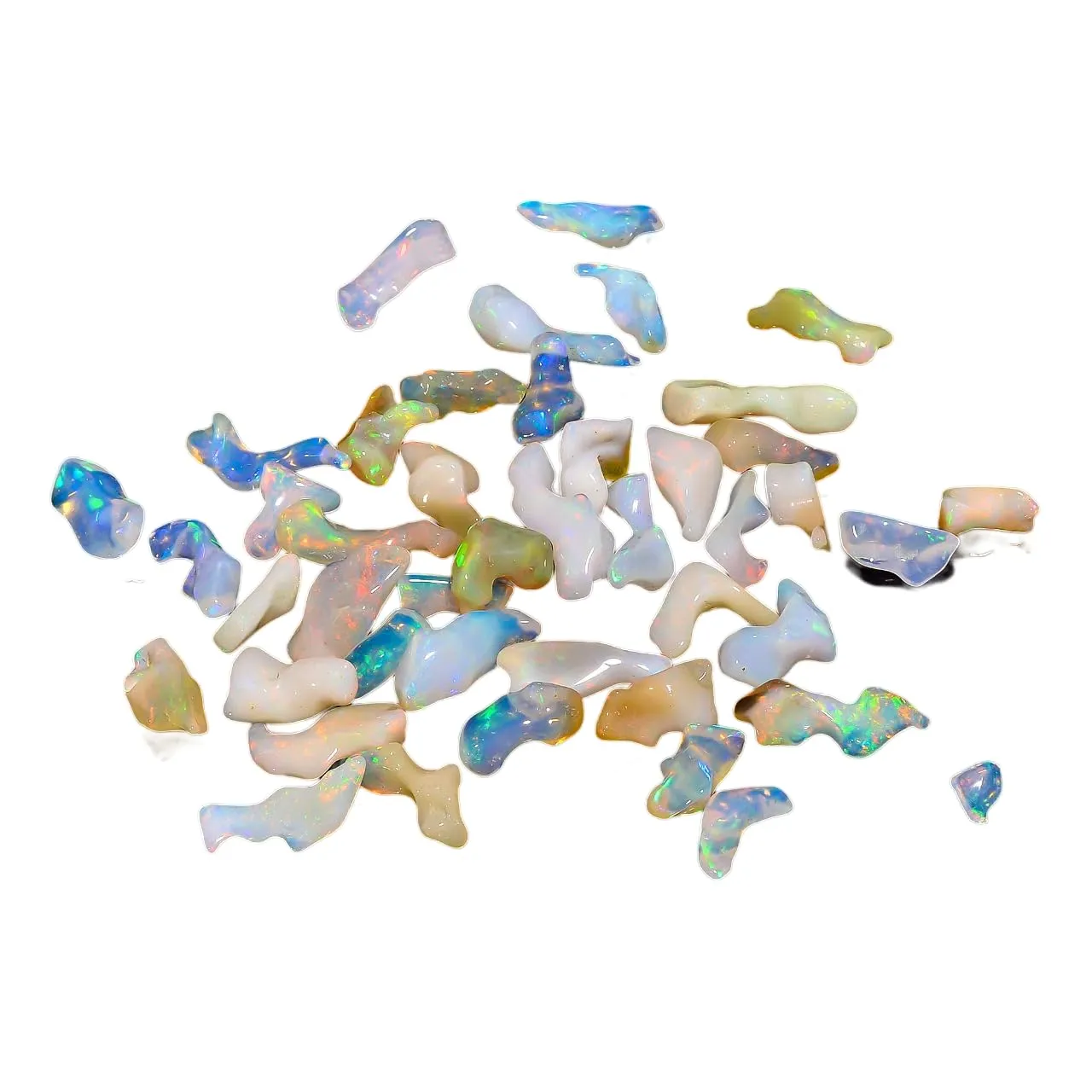 Pack of 5, Organic Opal, Ethiopian Opal, Fire Play Opal, Opal Supply, Jewelry Making Stones, DIY Crystals, Chakra Opal, Healing Opals, Birthstone, Opal Bone, Rainbow Opal