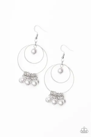 Paparazzi Earring ~ New York Attraction - Silver