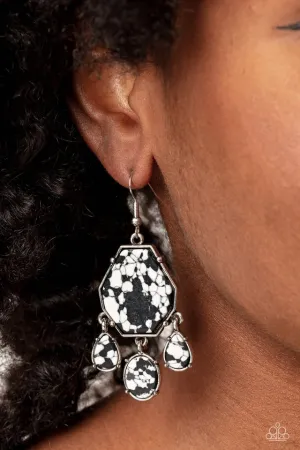 Paparazzi Earring ~ Organic Optimism - Black