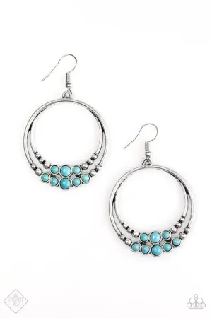 Paparazzi Earring ~ Spiraling Serenity - Blue