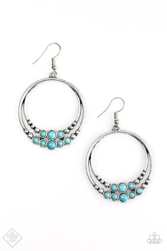 Paparazzi Earring ~ Spiraling Serenity - Blue