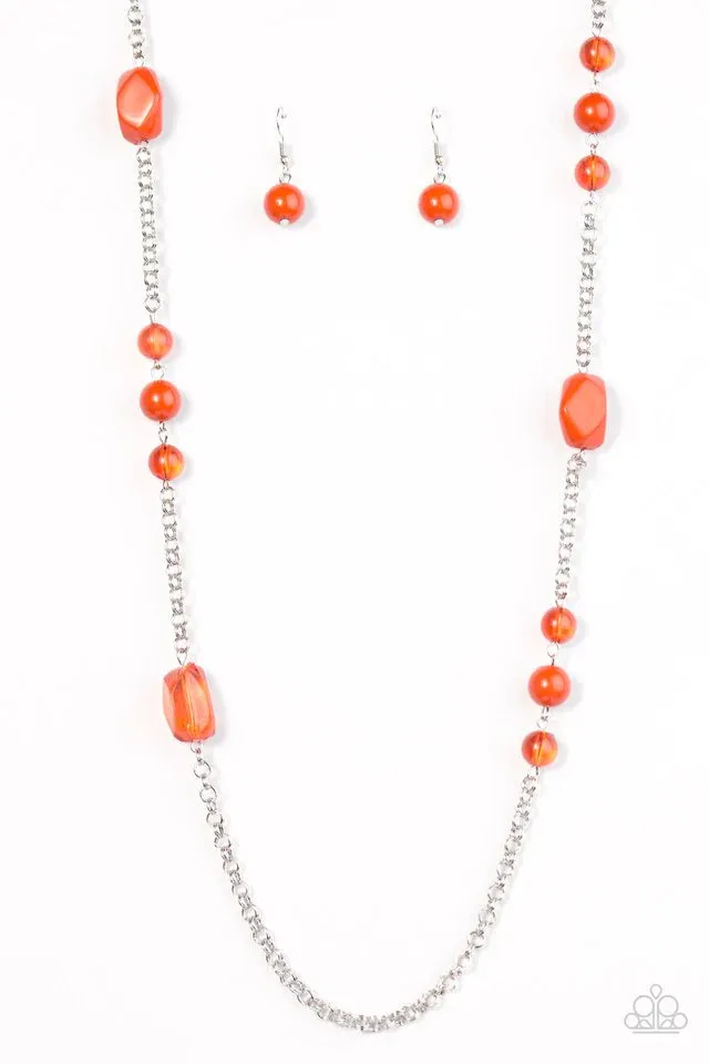 Paparazzi Necklace ~ Already Famous - Orange