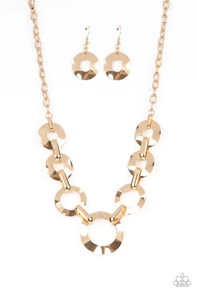 Paparazzi Necklace ~ Mechanical Masterpiece - Gold