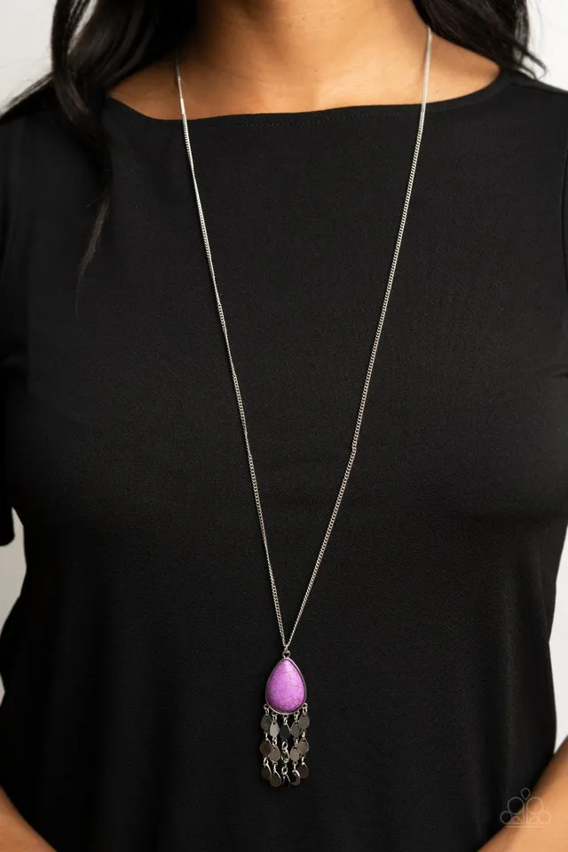 Paparazzi Necklace ~ Musically Mojave - Purple