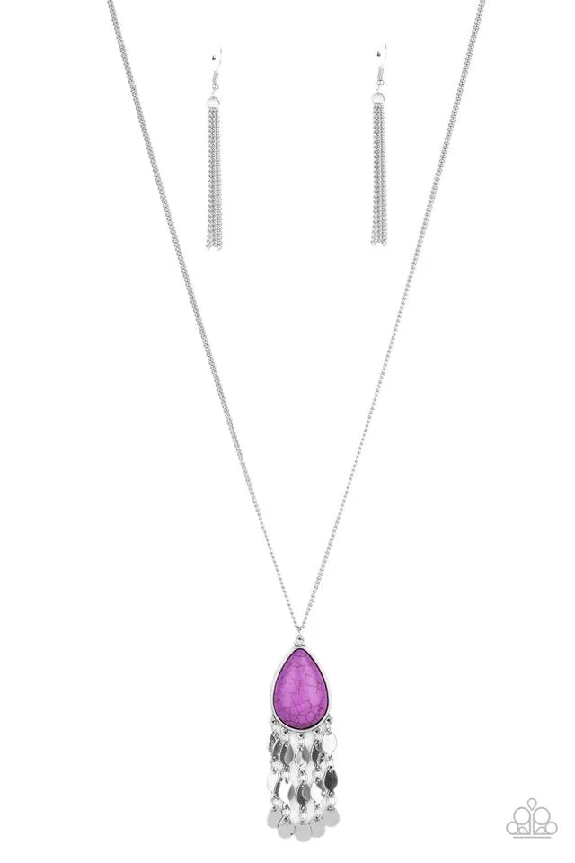 Paparazzi Necklace ~ Musically Mojave - Purple