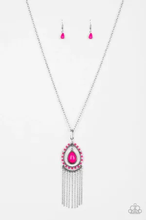 Paparazzi Necklace ~ Totally Tampa - Pink