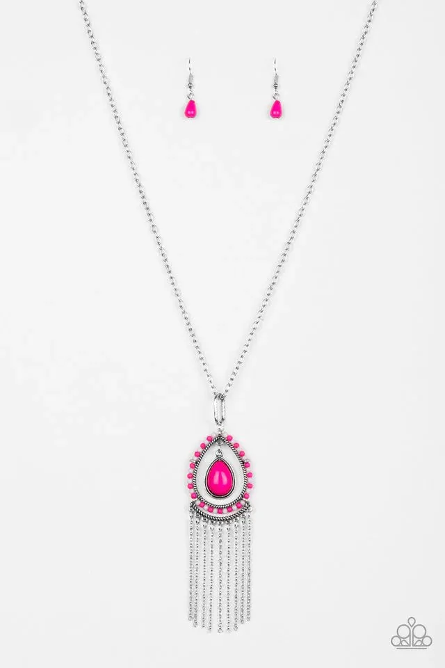 Paparazzi Necklace ~ Totally Tampa - Pink