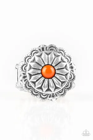 Paparazzi Ring ~ Daringly Daisy - Orange