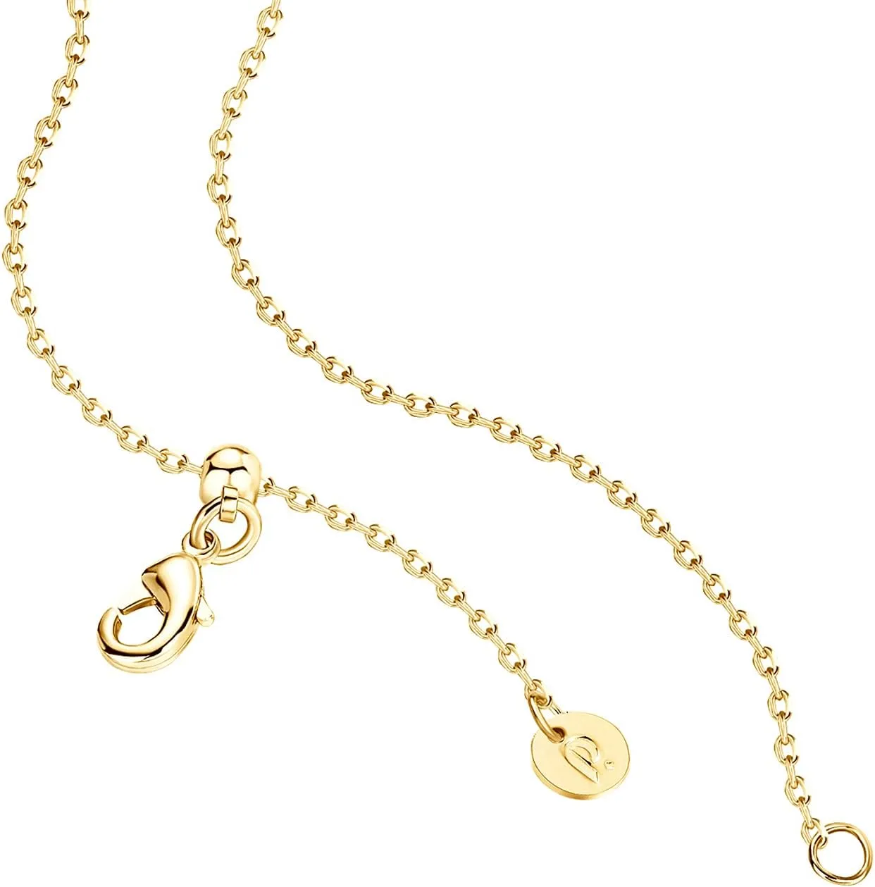 PAVOI 14K Gold Plated Station Necklace - Simulated Diamond BTY Layering Necklaces - Womens CZ Chain