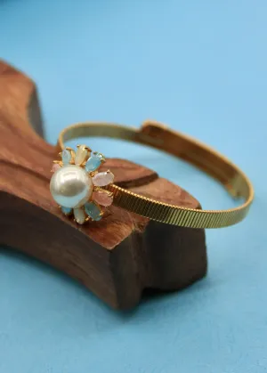 PEARL FLORAL BRECELET